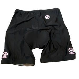 Canari Black Padded Cycling Shorts Women's XL* Pink decals